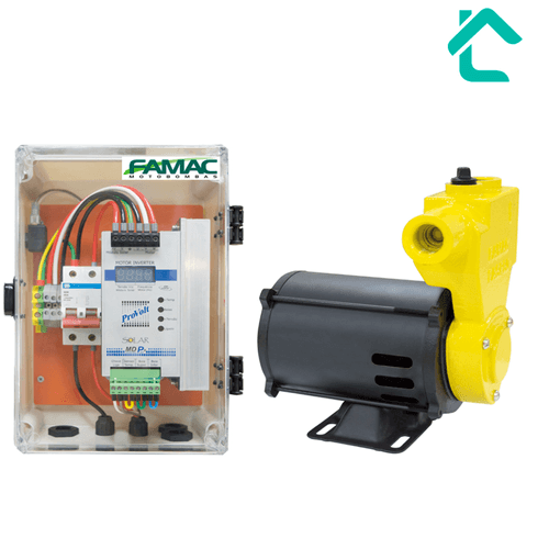 Bomba Autoaspirante Solar Famac + Inversor FASP60-1 1/2CV 42V