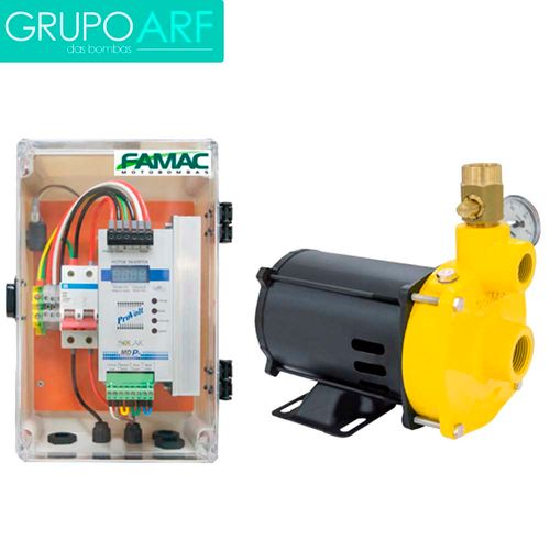 Kit Bomba Monoestágio Famac Solar FSG-P 120mm 1 Cv 42V Trifásico + Inversor incluso