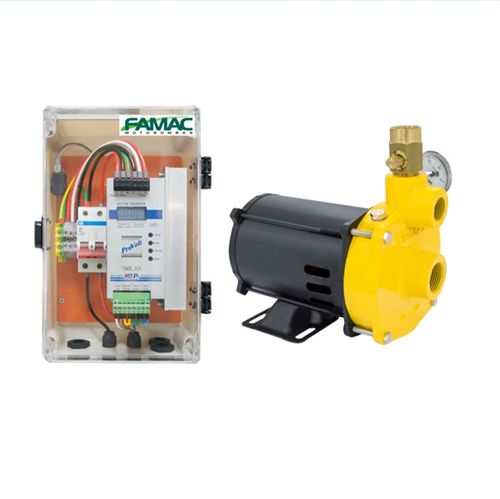 Kit Bomba Monoestágio Famac Solar FIG-P Injetora 119mm 1 Cv 42V Trifásico + Inversor incluso