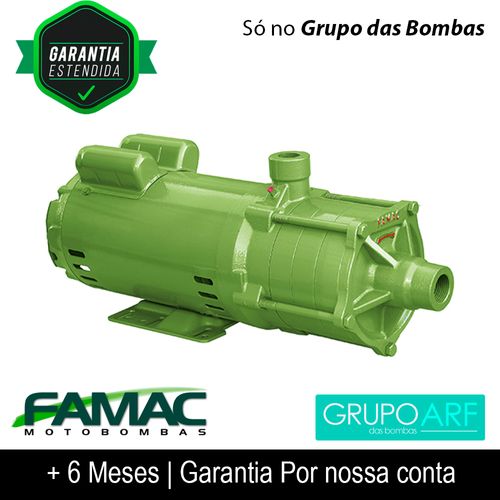 Bomba Centrifuga Multiestagio FAMAC FES3 Motor Nova 1,5CV Rotor de Alumínio 105MM-127/220V Monofasico