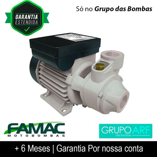 Bomba Periferica Monoestagio FAMAC XKALM60-1-1/2CV-60MM-BR-220V Monofasico