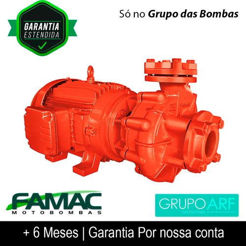 Bomba de Incendio Famac FN2C IN 30,0Cv 240mm de Rotor 220/380/440V Trifasico Saida Flangeada